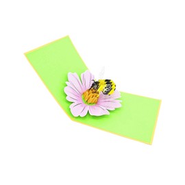 PopLife® Honey Bee 3D Pop Up Mother’s Day Card - Gardener’s Birthday, Happy Anniversary, Valentine's Day, Congratulations, Get Well Soon - for Wife, Mom, Grandma, Friend, Daughter, Sister