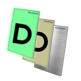 House Letters for Outside Light Up Solar - Solar House Letters for Outside on Mailbox or Sign - Glow In The Dark Lighted Letter D - Illuminated for Easy Address Discovery