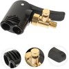 WADY Inflator Nozzle Bike Pump Adapter Valve Adapter Dual Head