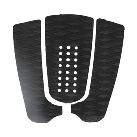 3pcs EVA Surfboard Deck Traction Pads AntiSkid Surf Deck Pad Mat for Skimboard Accessories(With Holes )