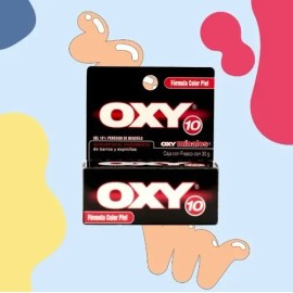 Oxy 10 Anti Barros Y Espinillas Fórmula Color Piel 30g