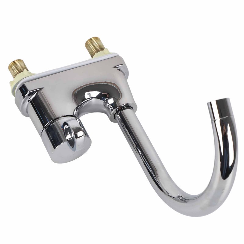 G1/2 Bathroom Basin Faucet Hot and Cold Water Mixer Dual‑Hole