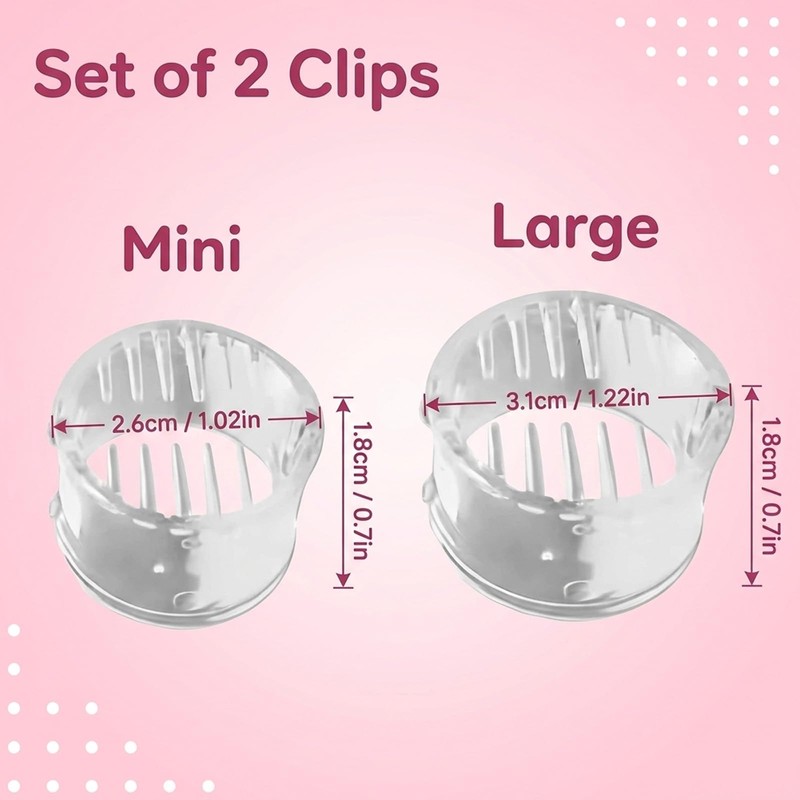 2 PCS Pony Popper, Ponytail Clip Hair Volume Clips, Claw