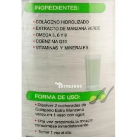 Colgeno Hidrolizado en Polvo Sanabi 1.1 Kg Manzana Verde y Coenzima Q10                                                                               