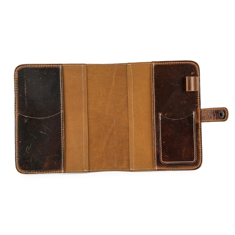 Fausta Refillable Leather Journal for Writing, 256 Pages (8 x