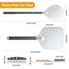 4PCS Pizza Oven Accessories, Yofuly 12 Inch Perforated Pizza Peel,