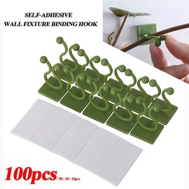 Plant Climbing Wall Fixture Clips – Self Adhesive Plant Vine Fixer, Wall Fixed Buckle Hook, Plant Support Clips