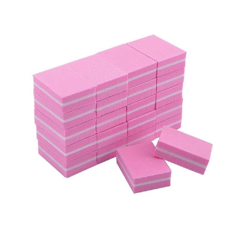YIMART 20 Pcs Double-sided Mini Nail Buffer Block Colorful Sponge
