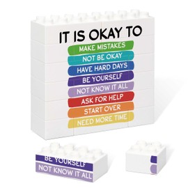 Therapy Office Building Block Puzzle Sign, Mental Health Office Decor, Inspirational Gift, School Counselor Sign Therapist Office Art Decorations, for Therapist Office Living Room Bedroom