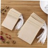 COLLBATH 200pcs Disposable Tea Filter Bags with Drawstring Loose Tea