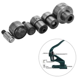 Oumefar Eyelets Fastener Tool, Hand Press Machine Setter Eyelet Puncher Grommet Die Mold Manual Installation Tool(5.0mm)