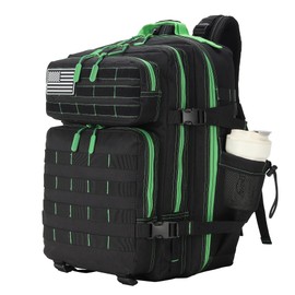 HongXingHai 9L Tactical Assault Backpack - Mini Fitness Hiking Backpack, 45lblack&green, Large, Daypack Backpacks