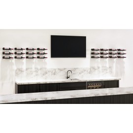 VintageView Vino Pins 2 (Wall Mounted Wine Rack peg for Drywall Surfaces, 2 Bottles, Milled Aluminum)