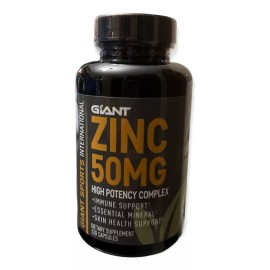 Giant Sports International Zinc 50mg Complex Giant Sports 120 Caps Sabor Sin Sabor