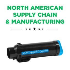 Clover Remanufactured Extra High Yield Toner Cartridge Replacement for Xerox 106R03690 | Cyan