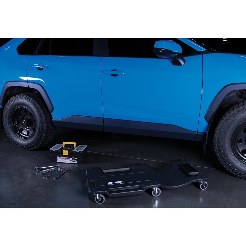 Performance Tool W85006 40-Inch Plastic Creeper with 6 Casters, Black