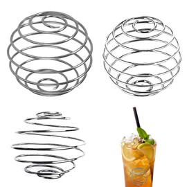 EsiFare Frothing Ball 304 Stainless Steel Spring Ball Mixing Whisk Blender Bottle Cup Protein Shaker Foaming Ball Convenient Easy Care Shaker Ball (Pack of 3)
