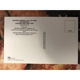 Ken Griffey Jr. Postcard- Baseball Hall of Fame Induction Plaque - Photo