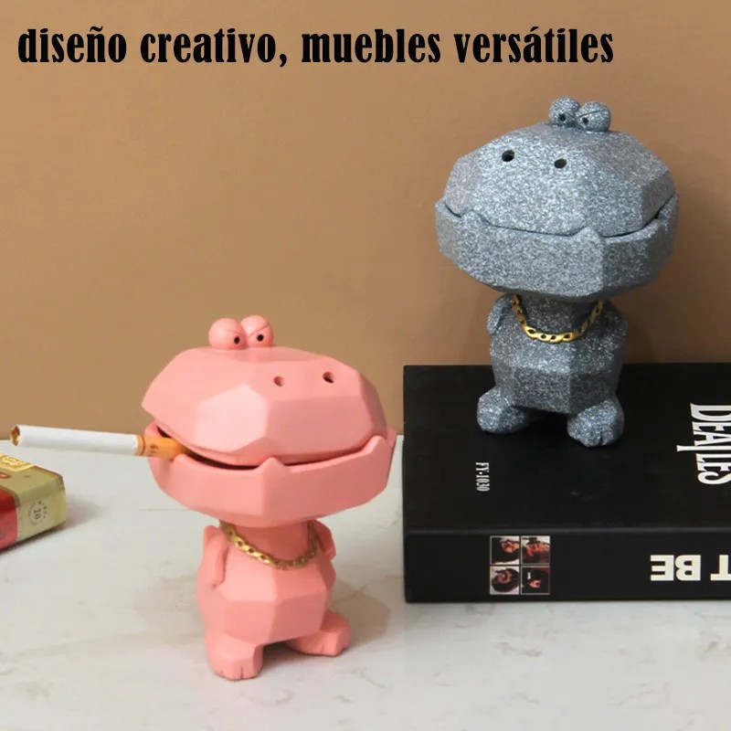 Cenicero Pequeño Con Forma De Cocodrilo Pare Adornos De Mesa