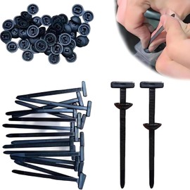 GMHLLES 80PCS Nylon Universal Cable Tie Buckle Heavy Duty Self-Locking Zip Tie Clips Plastic Cable Ties Tool for Automotive Repair Quick Fastening and Daily Use