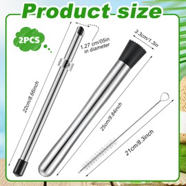 Honeydak 3 Pcs Straw Puncher and Muddler for Lemonade Plastic Lids Cups, Straw Hole Puncher, 304 Stainless Steel Muddler, Fresh Squeezed Lemonade Stand Supplies