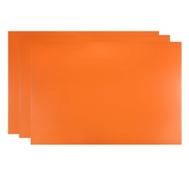 sourcing map 3Pcs Dry Erase Magnetic Strip 11.7" x 8" Magnetic Sheet Labels Stickers Writable Orange for Whiteboards Refrigerator and Crafts Reusable Strips