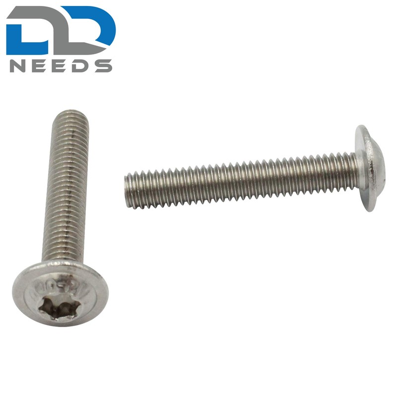 D2D Pack of 10 Flat Head Screws with Flange M4