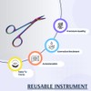 Suture Stitch Scissors with Angled Blades to Reach Tight Spaces