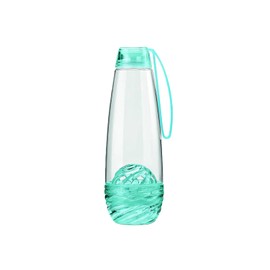 Avilia Transparente und blaue Trinkflasche mit Teesieb 750 ml – ideal zum Mitnehmen und zur Zubereitung von Tee und Kräutertees – bequemes herausnehmbares Teesieb, leicht zu reinigen und für stets