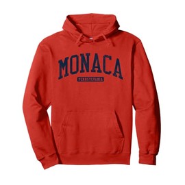 Monaca Pennsylvania PA College University Style Blue Pullover Hoodie