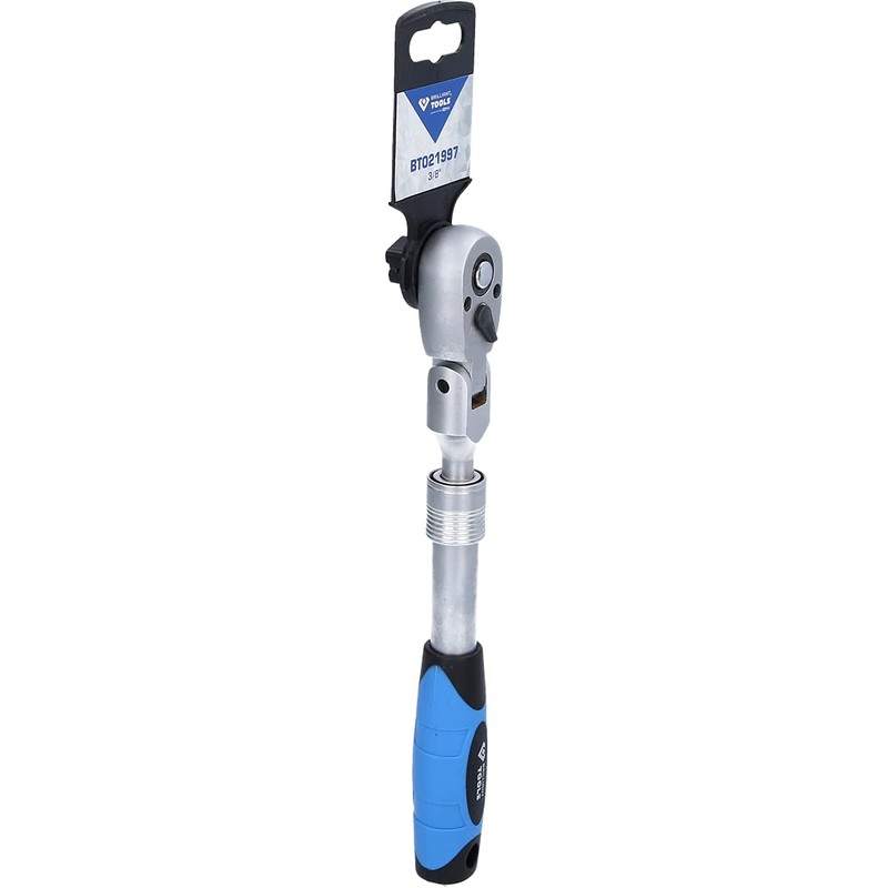 BRILLIANT TOOLS BT021997 3/8 Inch Telescopic Reversible Ratchet with Flexible