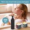 Soap Dispenser, 350ml Matte Black Stainless Steel Soap Dispenser Slim