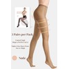 leg elegant 3 Pairs Sheer Tights Women's 20D Ultra Sheer