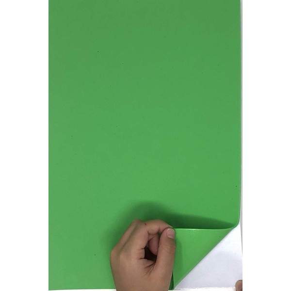 Allgala 20 Pack Self-Adhesive EVA Foam Paper 8x12 Inch Sheets-Green-CF85405