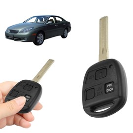 Boxonly Replacement Keyless Entry Remote Car Key Fob 314.4 MHz for Lexus RX330 RX350 RX400h (2004-2009) - FCC ID HYQ12BBT, OE 89070-48820 - 3-Button Uncut Flip Key - 1 Pack, Black