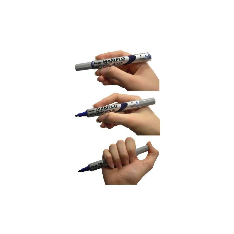 Pentel Maxiflo Whiteboard Marker (Pack of 5 Blue MWL5 M