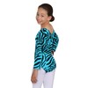 Janisramone Girls Kids Zebra Print Long Sleeve Gymnastics Stretch Dance