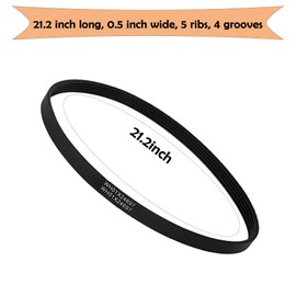 WH01X24697 Washer Drive Belt Compatible with GE, Hotpoint Clothes Washing Machine Belt Replacement AP6037512, 4585709, PS11767488