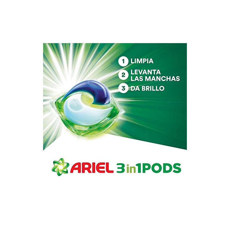 Ariel Pods Detergente Liquido Para Ropa En Cápsulas, 57 Piezas