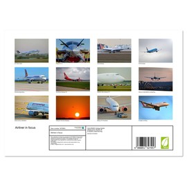 Airliner in focus (Monthly Wall Calendar 2025 16.5" x 23.4" (open)), CALVENDO 14 Month Calendar