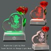 XuanMingyuan Crystal Heart Shaped Crystal Rose Valentine's Day Home Decoration
