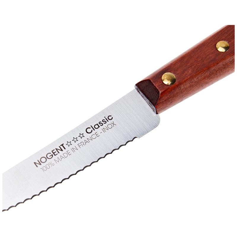 Nogent 3 Etoiles 02001B Couteau Office Cranté Classic Bois