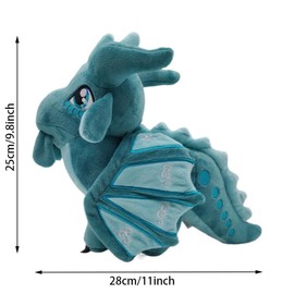 EASELR Wings of Fire Dragon Plush Toy Rainwing Dragon Stuffed Animals Pterosaur Plush Flying Dragon Pillow Plushies Gifts for Fans Kids Boys Girls (seawing)