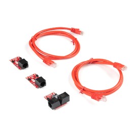 SparkFun QwiicBus Kit - Extend The Range of Your I2C Communication Bus RJ45 connectors Reach up to 100ft Includes 1x QwiicBus-MidPoint 2X QwiicBus-EndPoint 2X CAT 6 Cable-3ft No Soldering Required