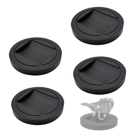 PAVIKE Caster Stoppers, Set of 4, Universal Caster Fixing, Vibration Absorption, Quiet, Scratch Prevention, Wheel Chocks, Protection, Chairs, Furniture, Soundproofing, Furniture Fixing, Anti-Slip,