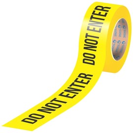 SINGHAL Do Not Enter Tape 3 Inch Wide X 1000 Ft Caution Tape roll, Bright Yellow with Bold Black Print, Maximum Readability, Tear Resistant Design, High Visibility