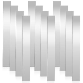 12 Pcs Metal Strips Metal Shim Stock Metal Sheet Metal Shims Gap Filler Trim Strip, 12" Length x 1" Width x 0.024" Thickness