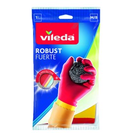 Vileda Guantes Fuertes, Máxima Protección y Resistencia, Talla MED
