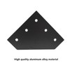 4 PCS Joint Plate, TTZEZE Surface Anodic Oxidation Black L