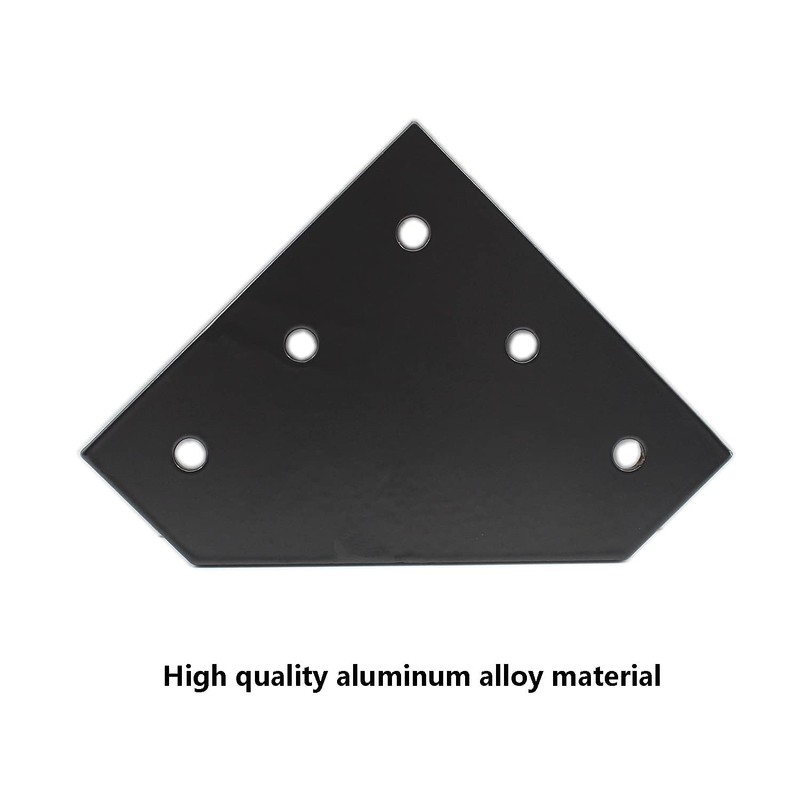 4 PCS Joint Plate, TTZEZE Surface Anodic Oxidation Black L